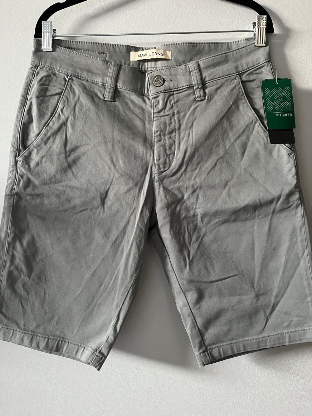 Mavi Jeans Jacob Shark Skin Twill Shorts grey size 31 new with tags